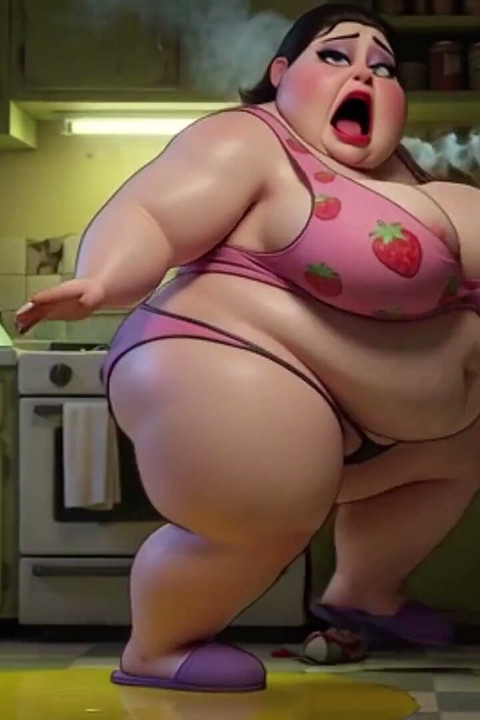 Smoking Pregnant BBW Pisses on Floor - Horny with Massive Belly