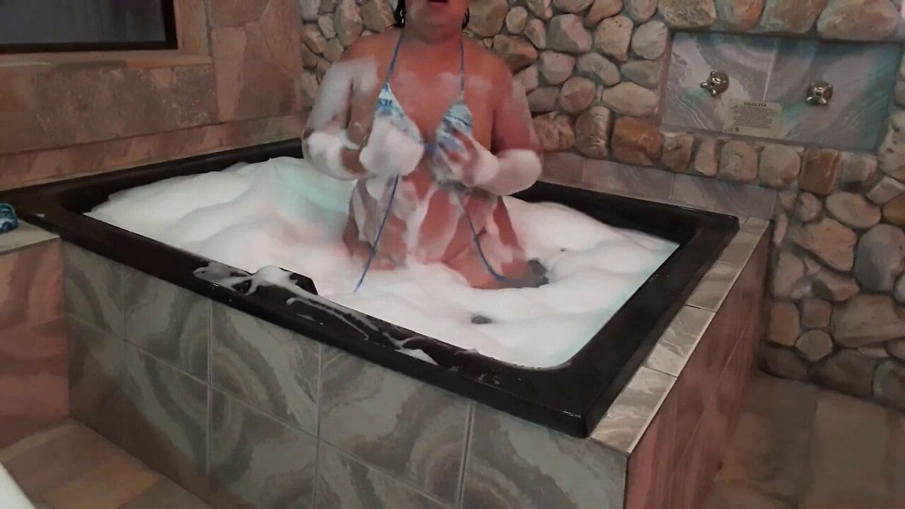 View in the motel's whirlpool