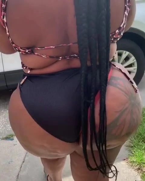 Black BBW in Bikini
