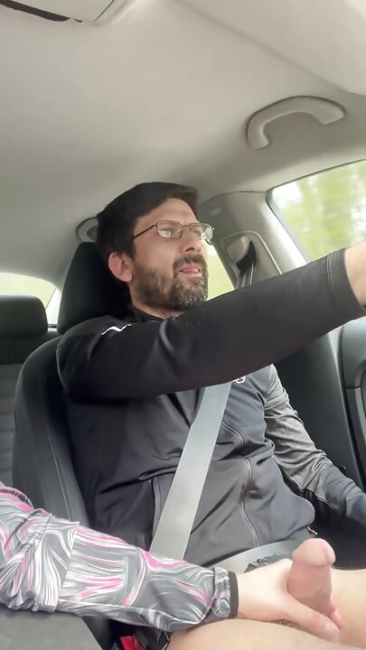 She Couldn't Wait - MILF Blowjob & Handjob While Driving - Public Car Sex Kingyordanov