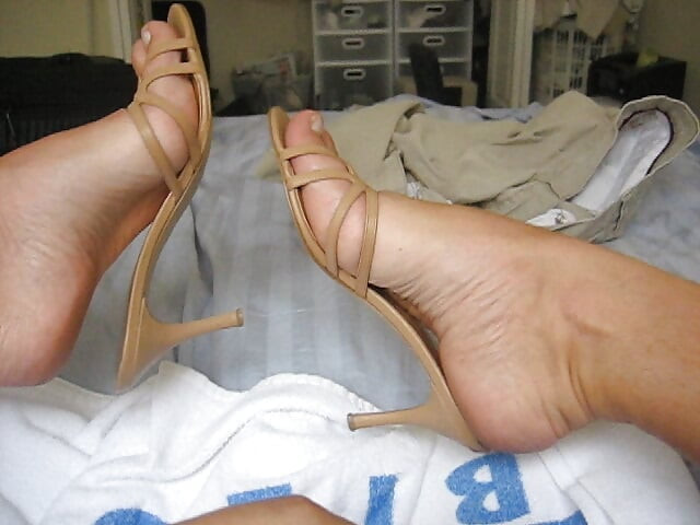 Wearing Emily's Heels Lots of Cum