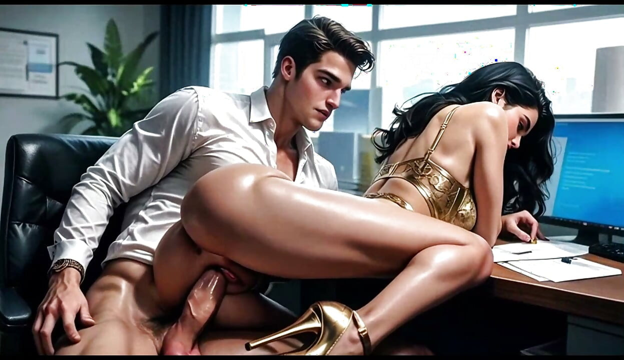 Yasmin having sex in her boyfriend's office