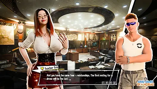 Freshman: gameplay project seks bagian 1 - malam pertama ethan yang penuh gairah di kedai minuman