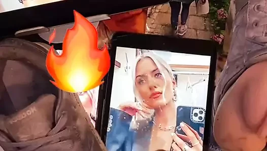Lena Gercke'e boşalıyor