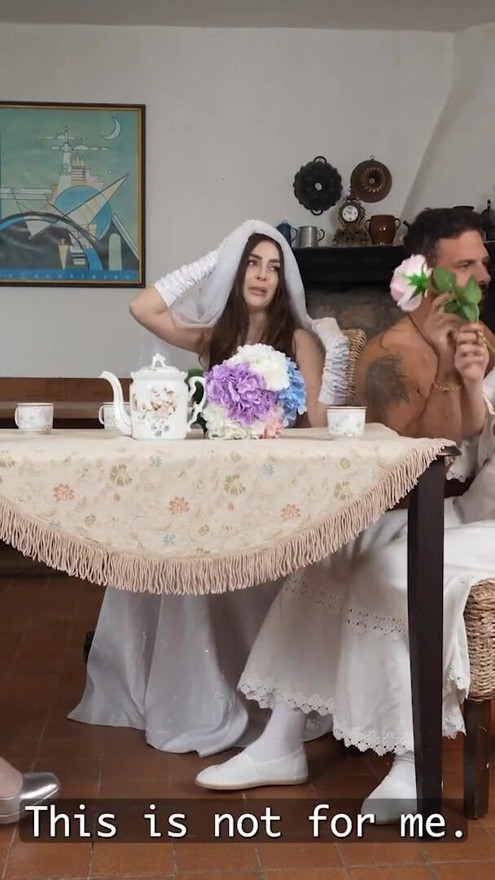 VIP4K. A Bride with Big Tits rides a Stripper right in front of her future Husband | Clip 1