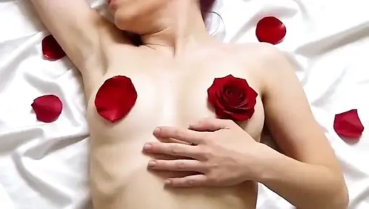 Rose petal tittenreiben