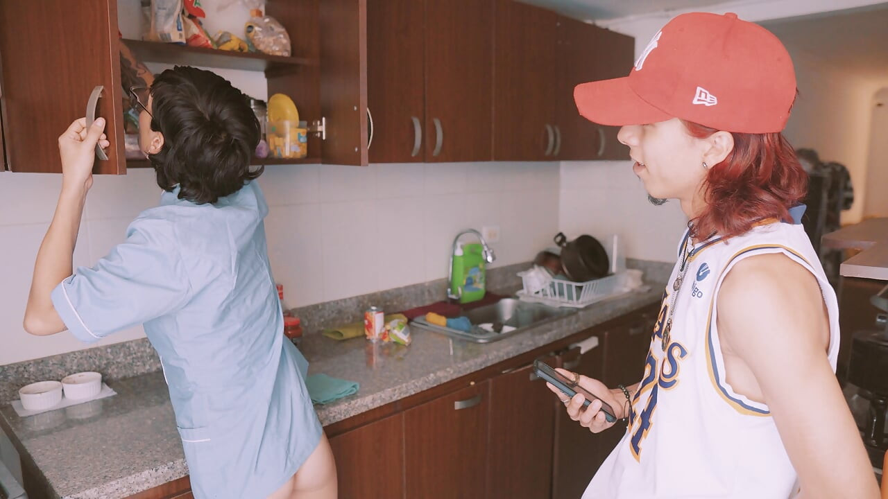 Fucking My Boss in the Kitchen