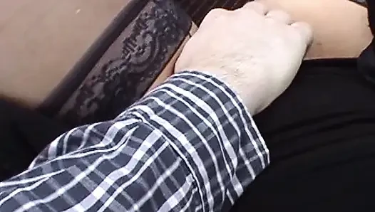 Horny French MILF eats cum after hot vaginal fuck