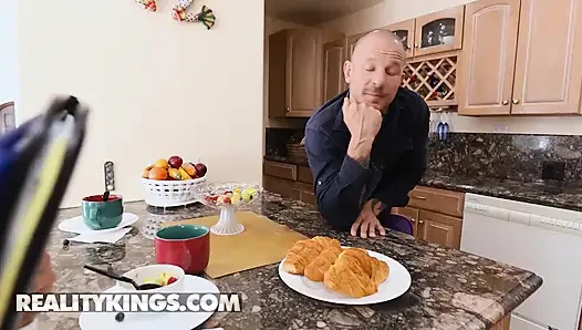REALITY KINGS - Alluring Kendall Kayden Gets Fucked Hard By Her New Stepdad Before Swallowing His Big Load