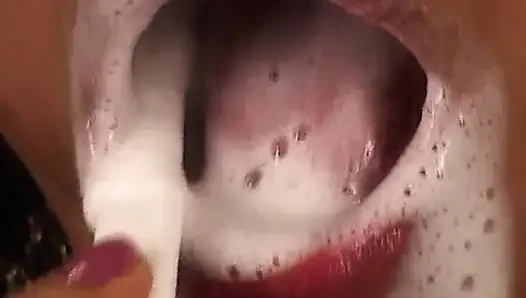 Geile MILf fistet tief mit tropfendem rosenknosten-explosion