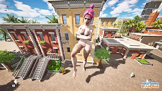 Gameplay raksasa waifu wash simulator bagian 1 - pekerjaan pembersihan pertama untuk vellory