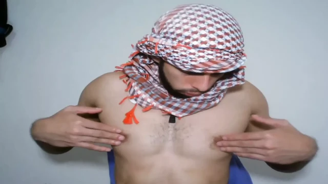 Hot Muscular Arab jerks off and cums