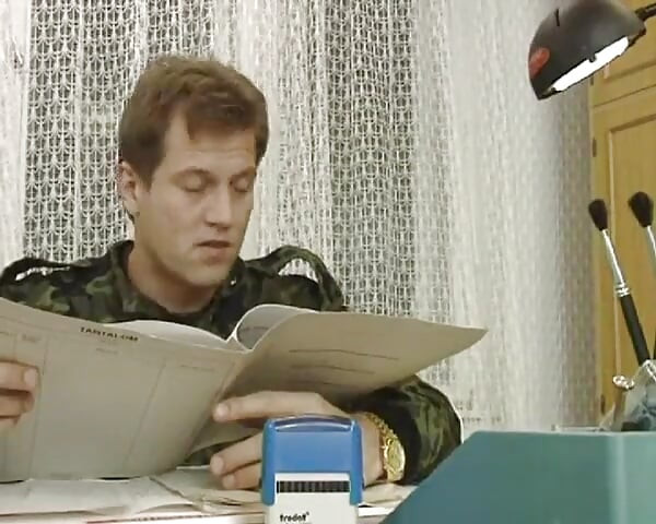French Solider Pounded and Covered with Cum