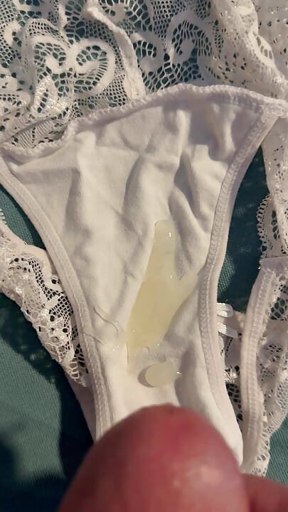 Cum on wife’s panties 35