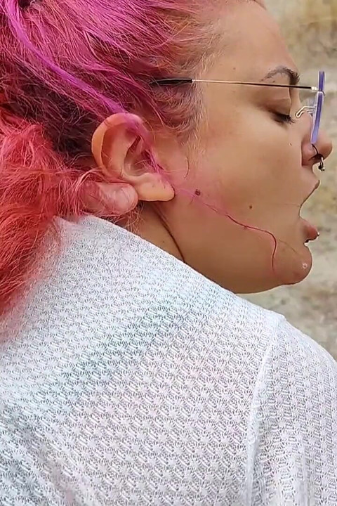 Risky Outdoor Blowjob Fuck Doggy Cum in Mouth Pissing