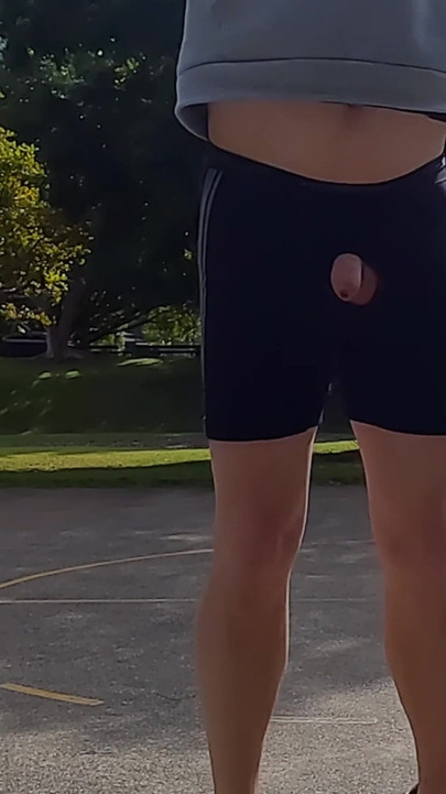 Powerful moment from "Straight guy playing basketball in public with his dick out."