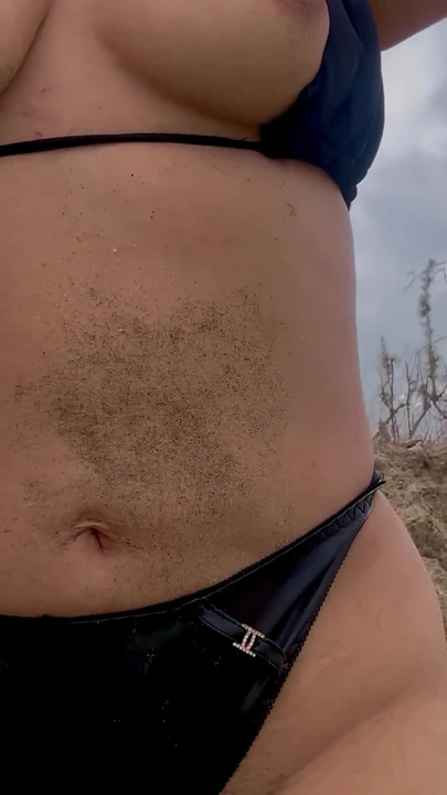 Must-share moment from "I celebrate NEW YEAR on the beach with my horny stepmother, we have sex on the beach."