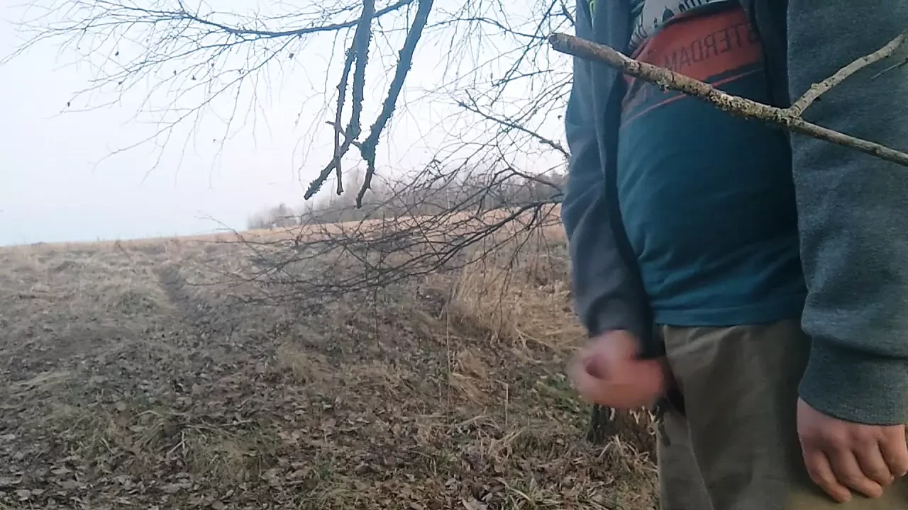 chubby guy jerks off his beautiful cock
