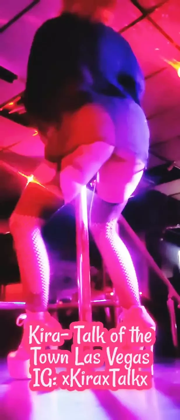 Las Vegas stripper topless stage set