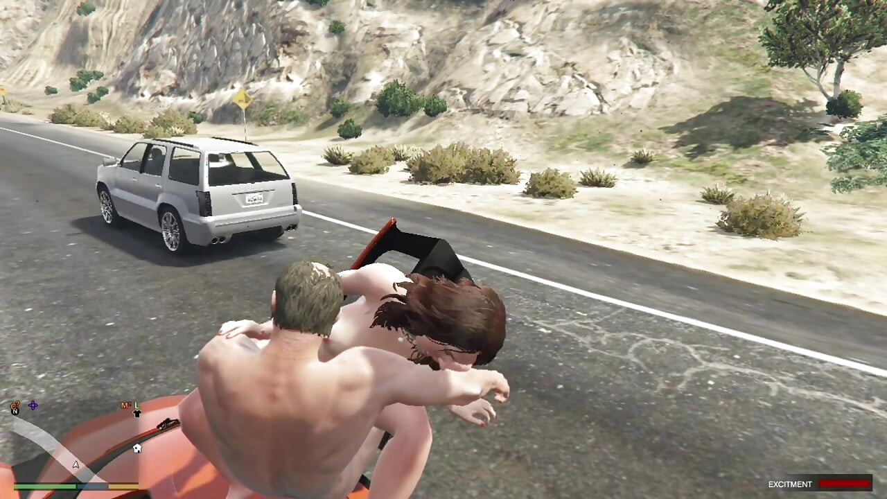 Trevor and Cheating wife Amanda's amazing blowjob while driving