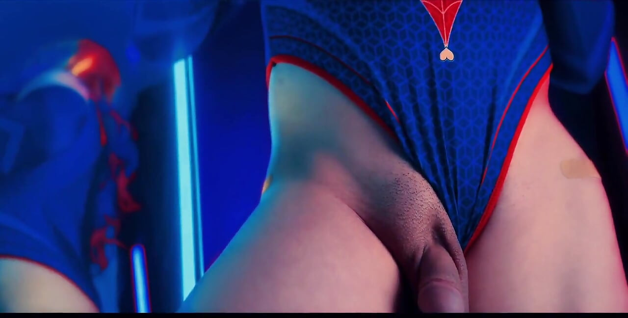 Spider-man va bananas - sexy culo de burbuja de femboy
