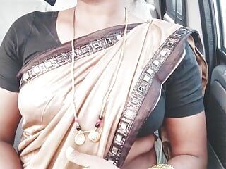 Video completo, prostituta india en el coche, conversaciones sucias telugu