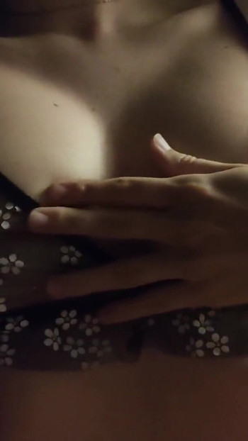 Unforgettable moment from "Wife's girlfriend jerked me off over her big natural tits"
