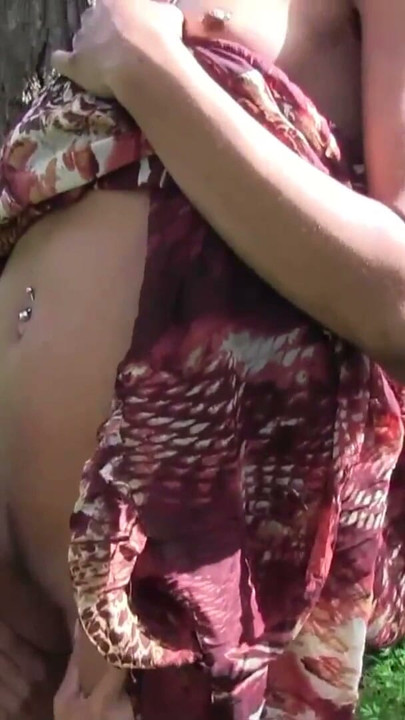 An Extraordinary Meeting in the Forest on a Sunny Day to Lick Pussy and for Hot Lesbian Scissoring to reach real orgasm | Clip 1