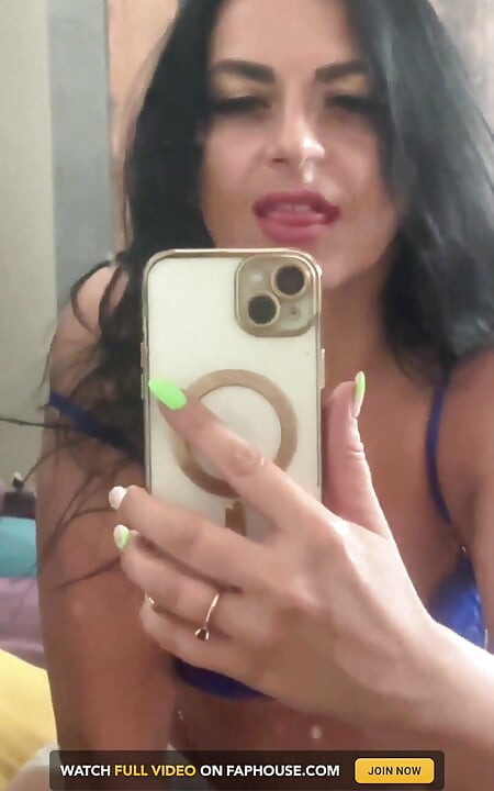 Blue Lace Mirror Tease with My Squirt-stained Mirror