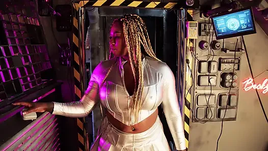 Space Babes Interracial Sci-fi Sex Scene
