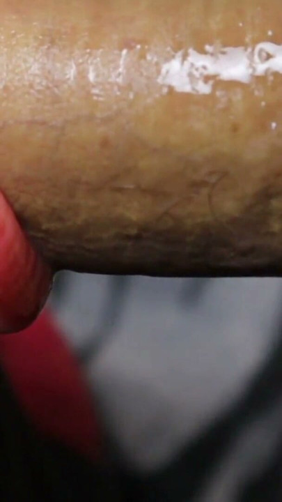very close-up of plunging a penis into a wet mouth | Clip 1
