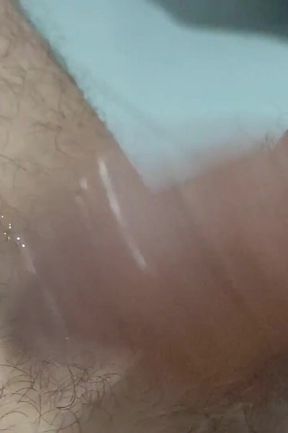 Young Man with a Big Dick Has a Triple Orgasm in the Mirror.