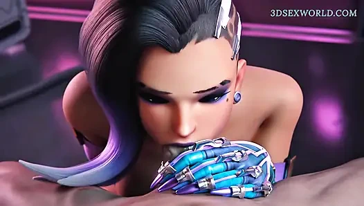 Seksi Sombra en sevdiği iş arkadaşı tarafından sikiliyor (3 boyutlu seks oyunu) 60 fps