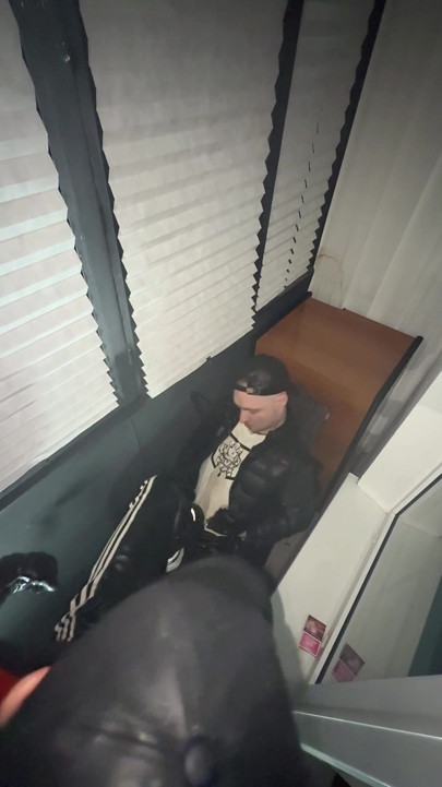 Leather Biker Piss on Leather Scally Chav Guy