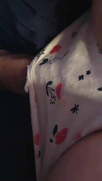 Must-see moment from "Touched by strangers under skirt in Japanese Subway Train. He filled my panties with his CUM"