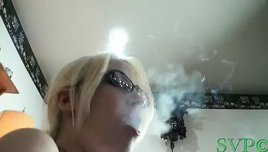 I Bust a Nut All Over My Stepsons Ex-girlfriend While She Smokes