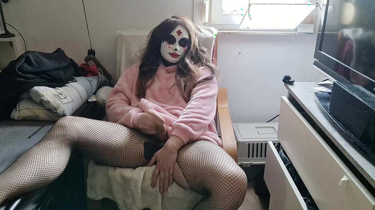 Gotisk transkvinna spricker - mastubation orgasm