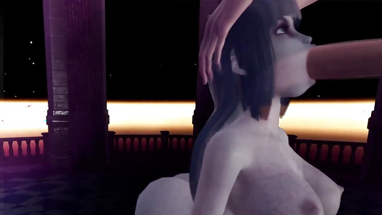 Hayalet kız gırtlağına kadar alıyor - 3 boyutlu porno