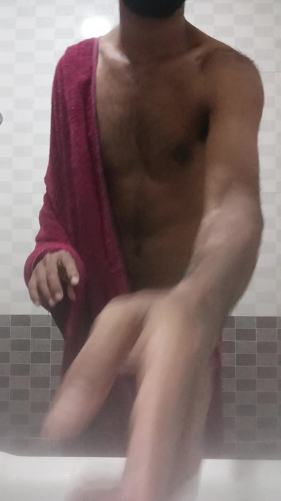 Shower and towel