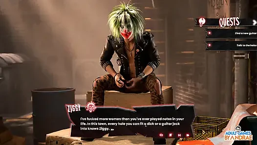 Sex, Sin & Rock'n'roll Gameplay Part 1 - Van Crash, Motel Stop & a Strange New Beginning