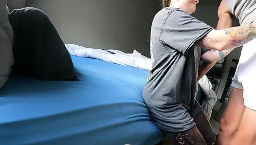 TINY Tatted Midget Deepthroats BWC & Swallows TWICE