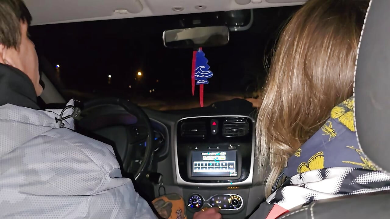 A double blowjob in my friend's car DIRTY MORBID GIRLS