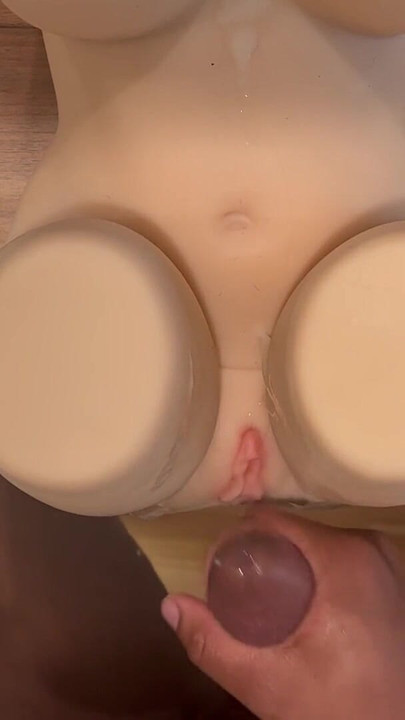 Must-see moment from "Crossdresser Prematurely Ejaculates On Sex Doll After Edging For Hours"