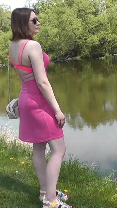 Great spring mood from the beautiful sweet and sexy teenager girl Assol. Music video Public In public Publicly Outdoors Outside | Clip 1