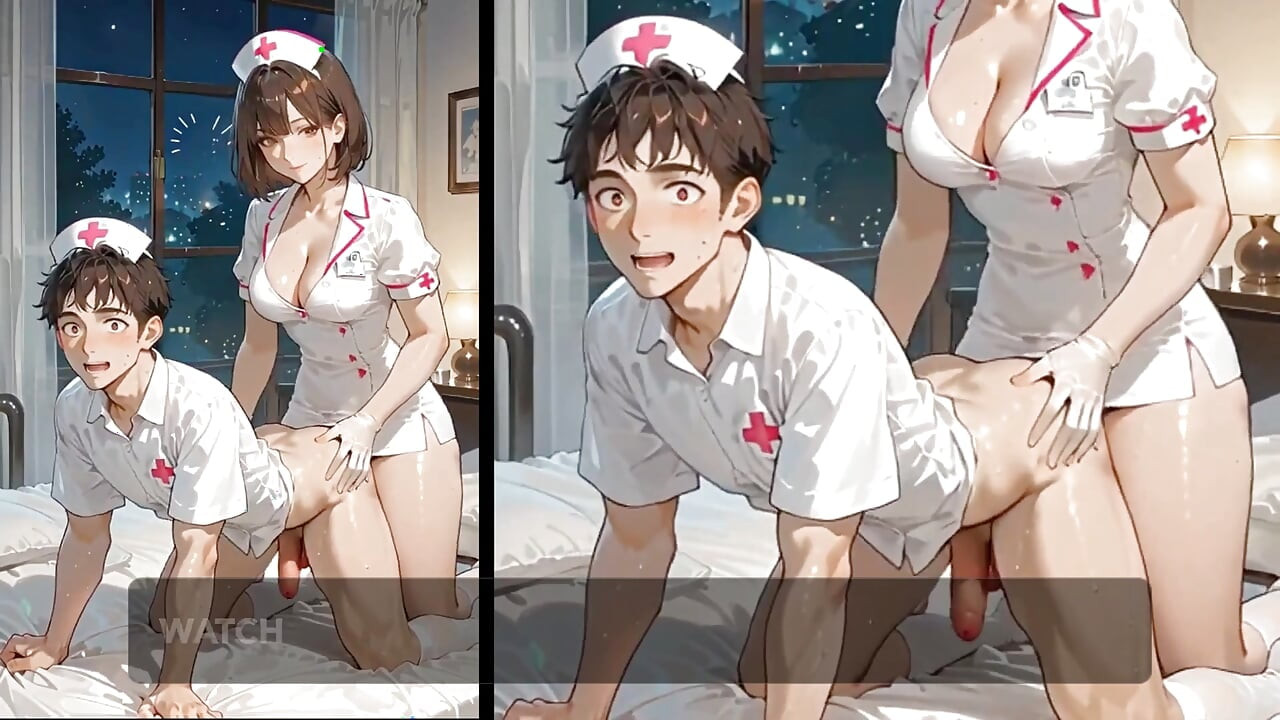 The Trans Doctor Shoved Her Enormous Penis Into the Anus of Her Young Gay Assistant, Animation Hentai Trans