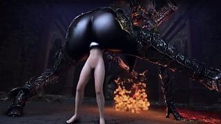 Een demon houdt van anale seks en anaal.