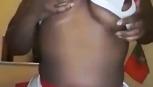 After football the very hot BBW woman felt a lot of pleasure