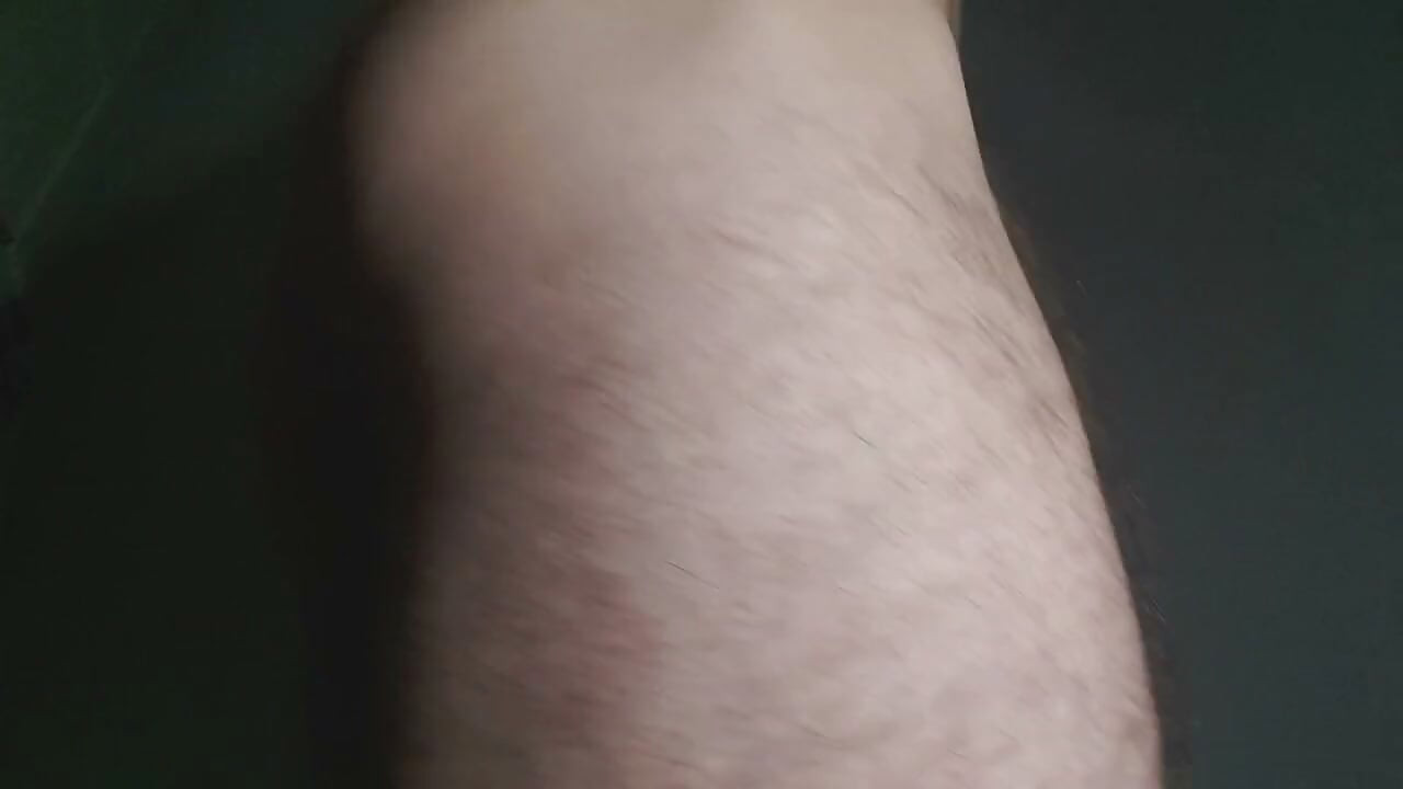Skinny boy play cock with finger in ass