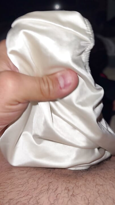 Soiled satin panties