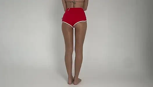 beautiful yoga sjort red shorts